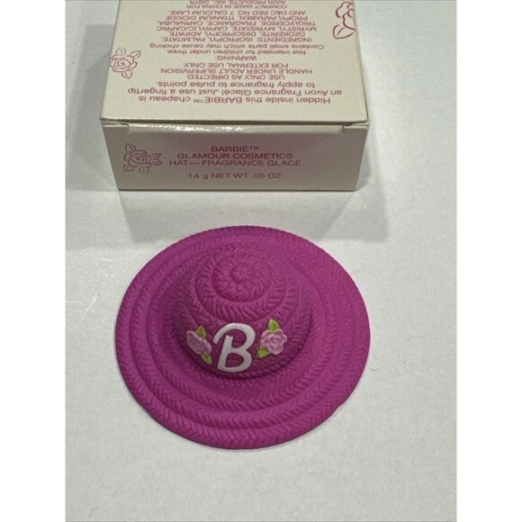 Vintage Barbie Doll Avon Glamour Cosmetics Hat Fragrance Glacé BB3 - Picture 2 of 3